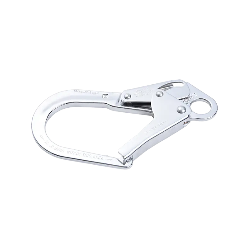 How does the design of a Safety Forged Steel Snap Hook contribute to worker safety in industrial environments?