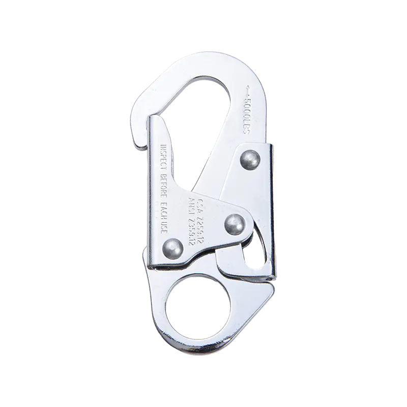 How can Double Lock Galvanized Snap Hook be integrated into a rigging system for secure load attachment?